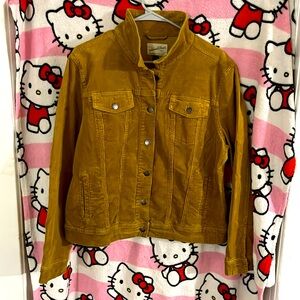 Universal thread mustard yellow corduroy jacket